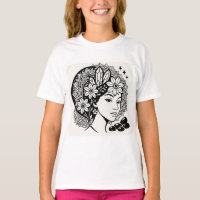 Divine Feminine Mandala Art Floral Crystal Goddess