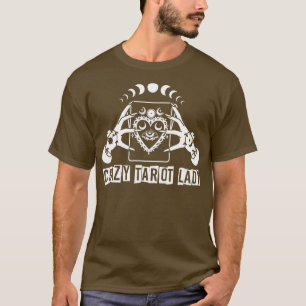T-shirt Divinité Crazy Tarot Lady Crystal Ball Tarot voitu
