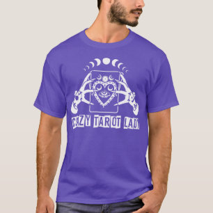 T-shirt Divinité Crazy Tarot Lady Crystal Ball Tarot voitu
