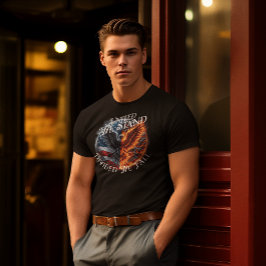 T-shirt Divisé On Tombe Les États-Unis Brûler