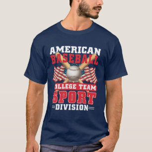 T-shirt Division sportive de l'équipe américaine de baseba