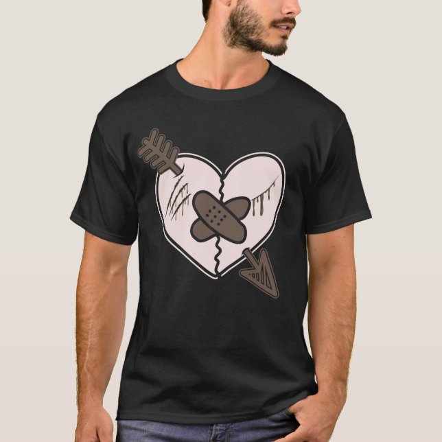 T-shirt Divorce Couple de rupture de coeur cassé (Devant)
