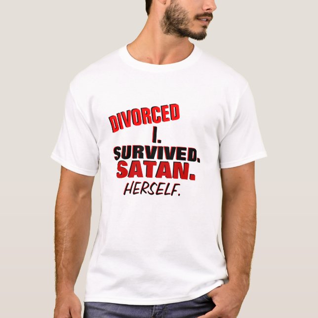 T-shirt divorcé drôle (Devant)