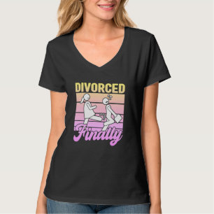 T-shirt Divorcé Enfin Femmes Divorce Party Fourniture