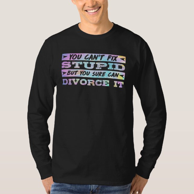 T-shirt Divorce Party Happily Divorced Men Divorce (Devant)