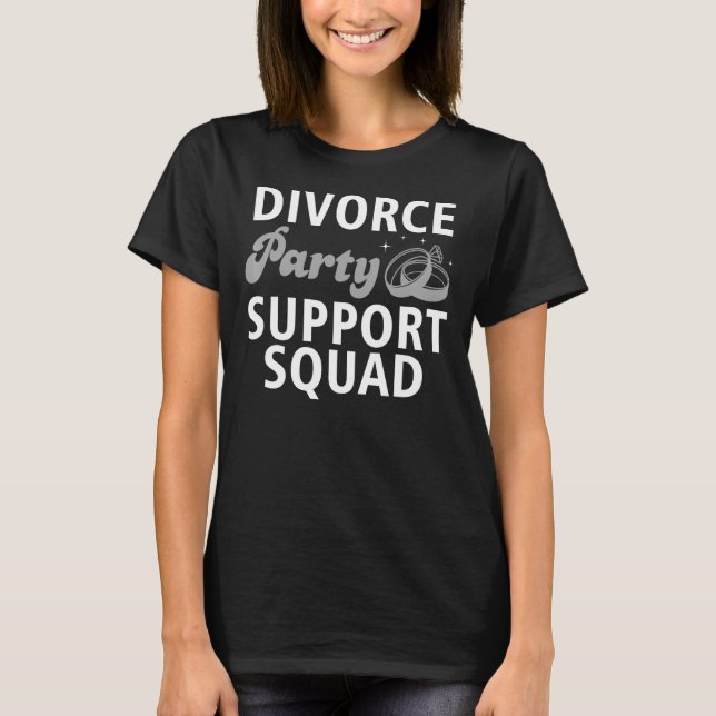 T-shirt Divorce Pour Hommes Femmes Soutien Squad Divorce P (Devant)