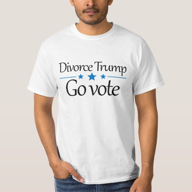 T-shirt divorce trump aller voter (Devant)