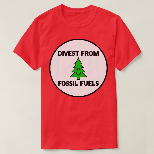 T-shirt Divulguer à partir de combustibles fossiles Énergi (Design devant)