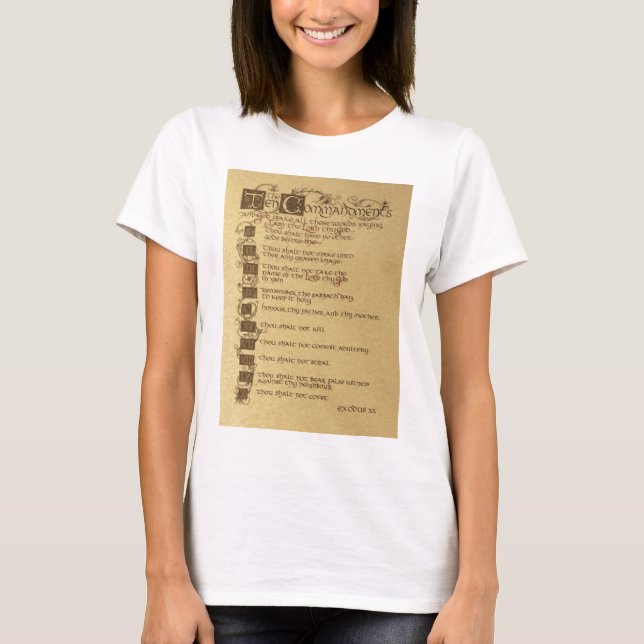 T-shirt dix commandements (Devant)