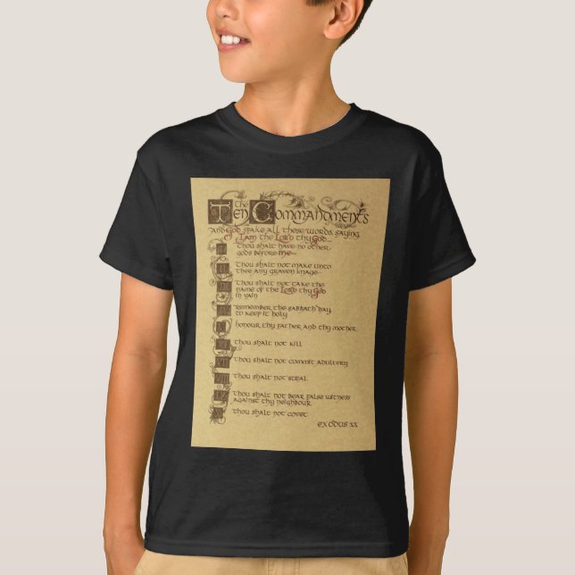 T-shirt dix commandements (Devant)