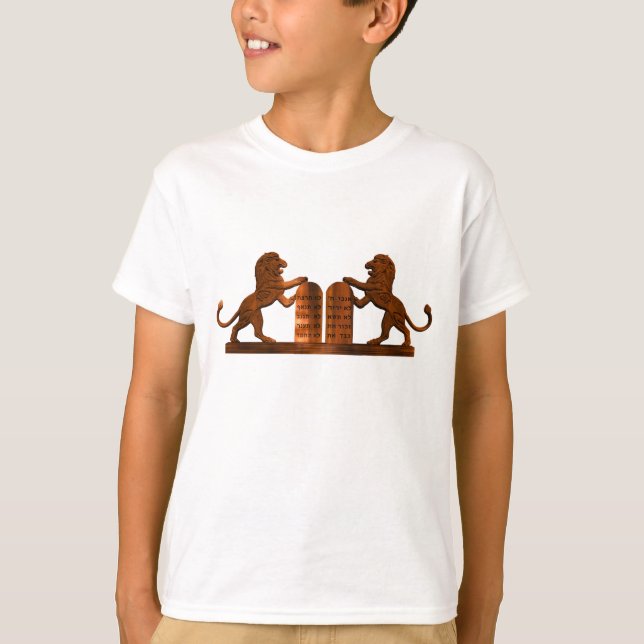 T-shirt Dix commandements et lions (Devant)