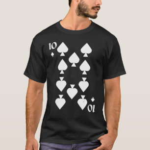 T-shirt Dix De Pique Pont De Cartes Groupe Halloween Costu
