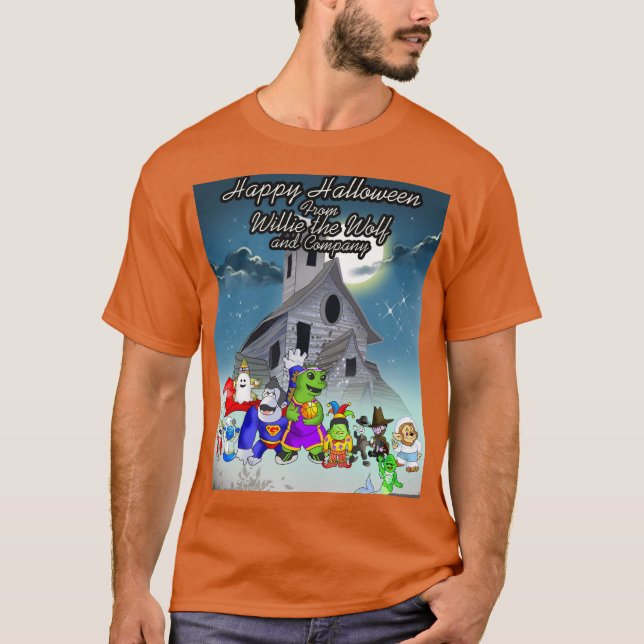 T-shirt Dix Monstres de petite taille Happy Holloween(v2) (Devant)