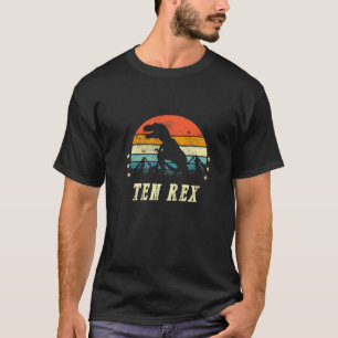 T-shirt Dix Rex Joyeux Anniversaire 10 Ans Enfants Frère S