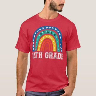 T-shirt Dixième Année 10e Arc-en-ciel Premier jour d'ensei