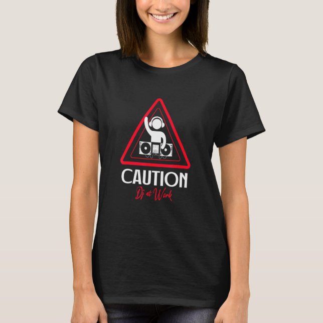 T-shirt Dj Au Travail Musique (Devant)