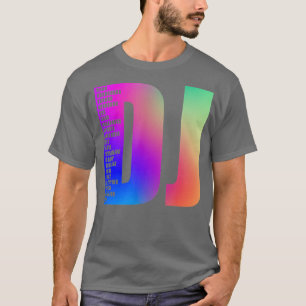 T-shirt DJ Color - Musique Beat Disque Jockey