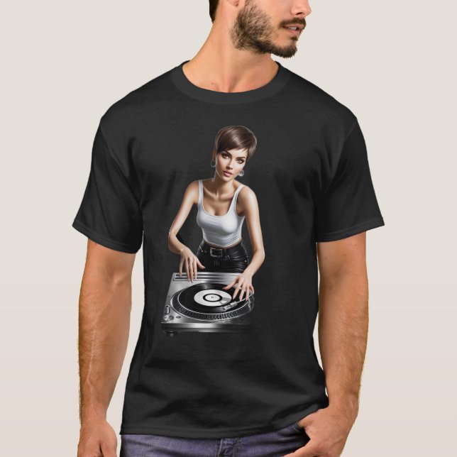 T-shirt Dj Girl (Devant)