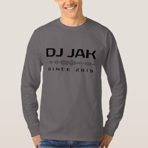 T-shirt DJ JAK Smoke Gris Soundwave Long Sleeve Tee