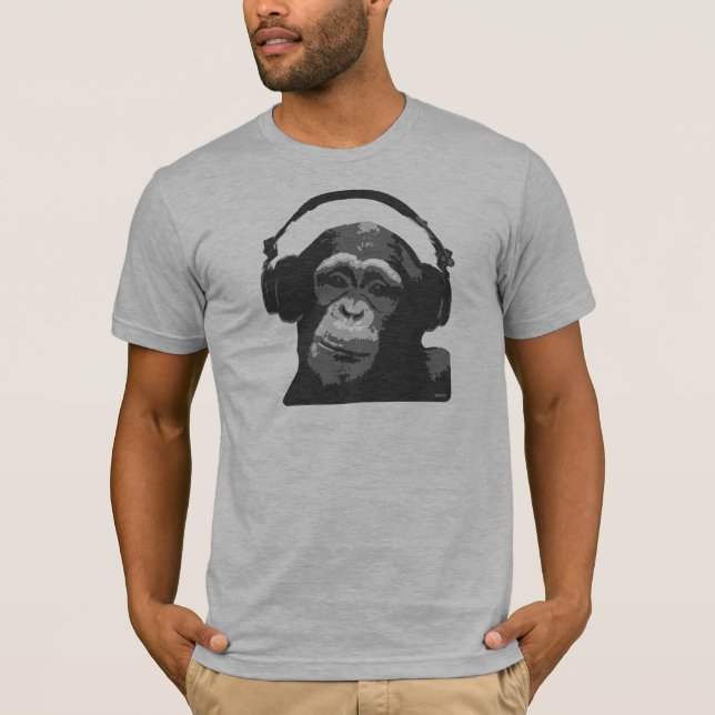 T-SHIRT DJ MONKEY (Devant)