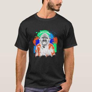 T-shirt DJ Monkey Music Party Amusants Lunettes de soleil 