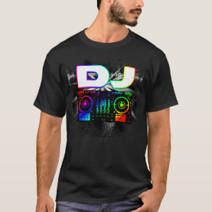 T-shirt Dj Music Lover Music Player Sound Cool Drôle Cadea
