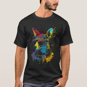 T-shirt Dj Musique Fan Kangaroo Party Party tenue Hob