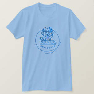 T-Shirt DJ Raccoon Néon