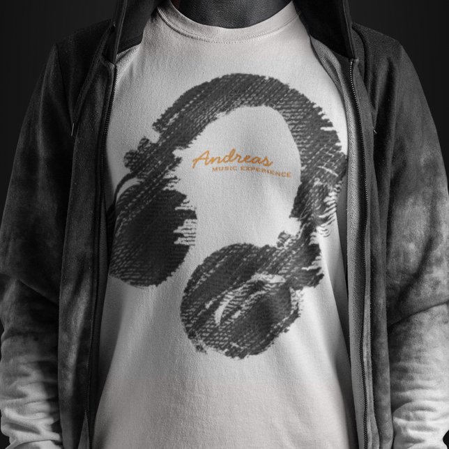 T-shirt DJ Tee d.j personnalisé Cool (cool music only)