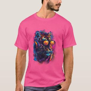 T-shirt DJ Tiger Producteur de musique Beatmaker House Mus