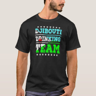 T-shirt Djibouti Équipe de boisson Djibouti Drapeau Boisso