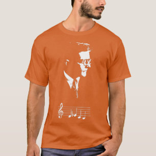 T-shirt Dmitri Shostakovich DSCH motif notes musicales Cad