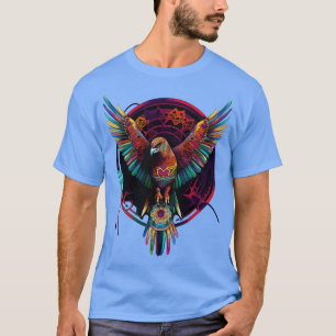 T-shirt DMT Art Shamanic Eagle 1