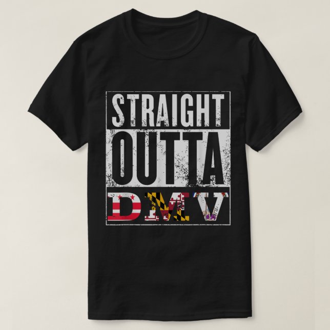 T-shirt DMV - D.C., Maryland, Virginie - Souvenir (Design devant)