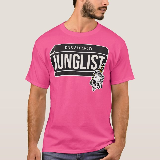 T-shirt Dnb Music Liquid Jungle Edm Drum Et Basse Crâne (Devant)
