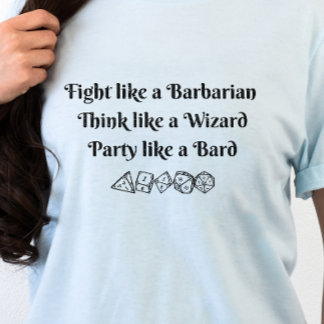 T-shirt DnD Shirt - Barre de Magasin Barbare