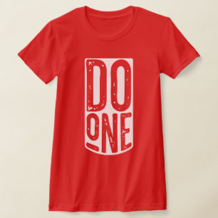 T-shirt "Do One" Drôle Dialecte Mancunien