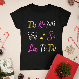 T-shirt Do Re Mi Broadway Musical Sound of Music Noël
