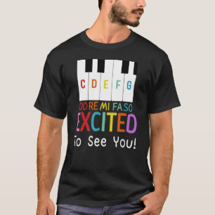 T-shirt Do Re Mi Fa Si Envie De Vous Voir Piano music tea