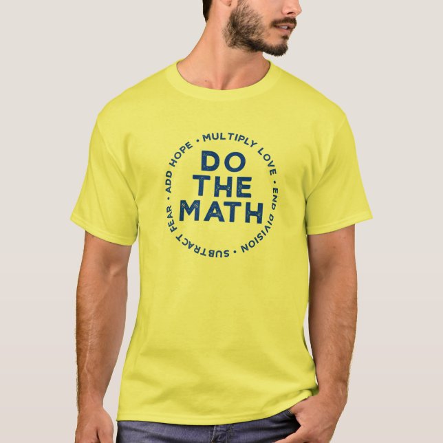 T-shirt Do The Math X Love Ajouter Hope Slogan Cadeau Ukra (Devant)