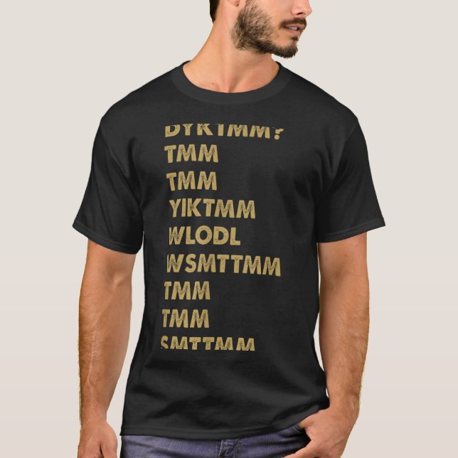T-shirt Do You Know The Muffin Man_ Dyktmm_ Funny Nostalgi (Devant)