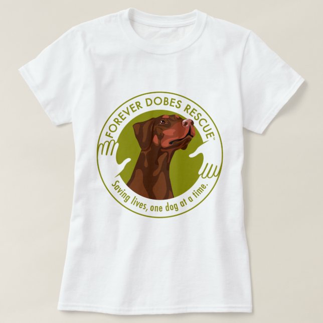 T-shirt dobe-red-uncropped-ear-logo-8-29-11 (Design devant)