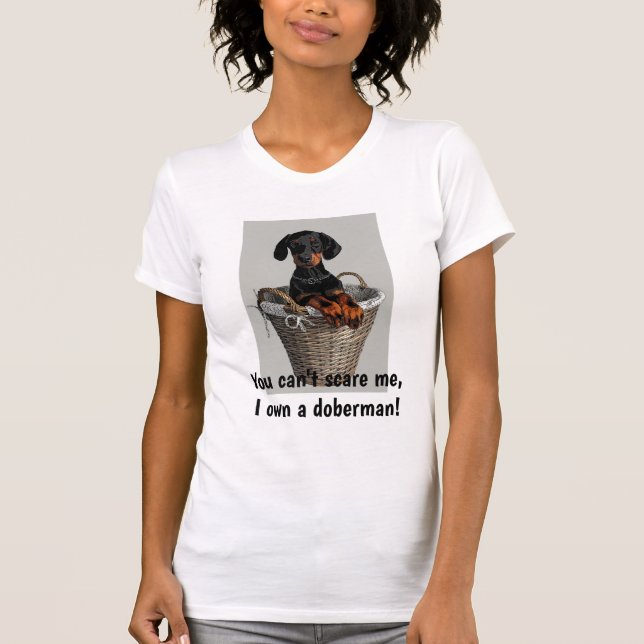 T-shirt Doberman amusant (Devant)