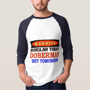 T-SHIRT DOBERMAN AVERTISSEMENT