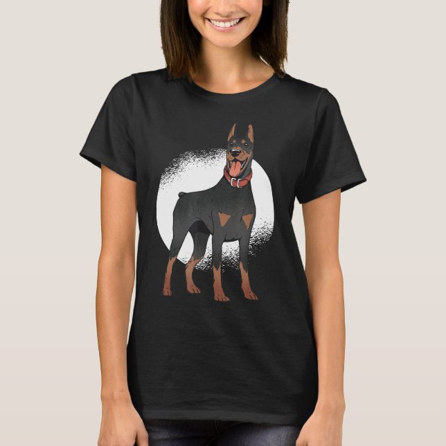 T-shirt Doberman Chien Graphic (Devant)
