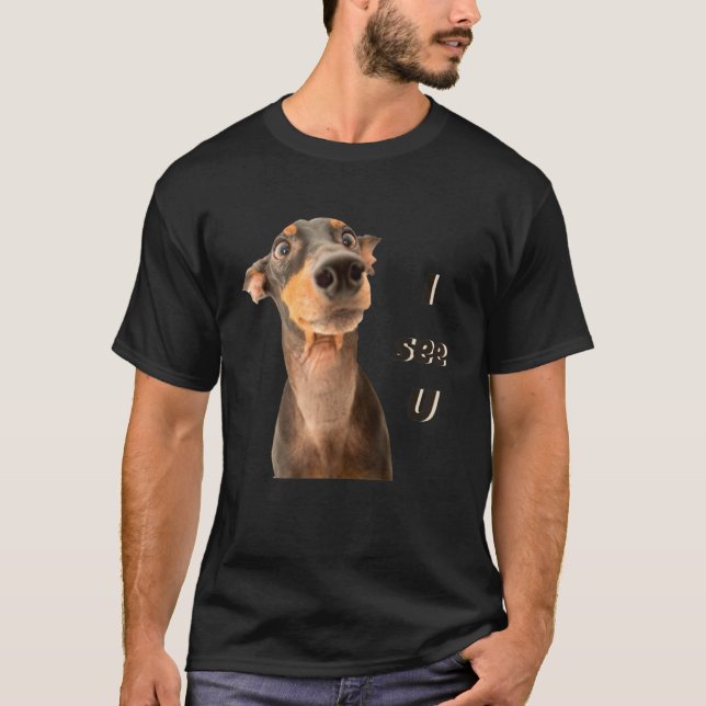 T-shirt Doberman Chien race Chien Hommes Femmes Et Enfants (Devant)