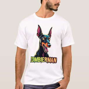 T-shirt Doberman Dobie Doby Dobermann Chien Zombie Hallowe
