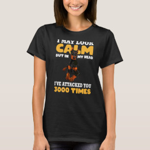 T-shirt Doberman Dog Pinscher Je Pourrais Avoir L'Air Calm
