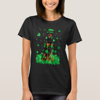 T-shirt Doberman drôle de chien jour de la Saint-Patrick t