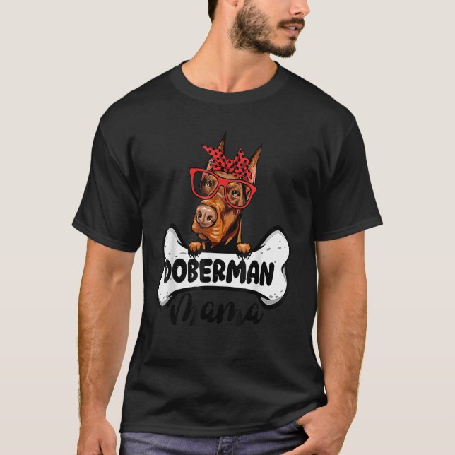 T-shirt Doberman Mama (Devant)
